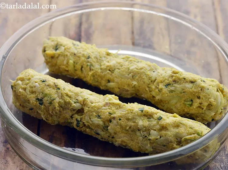 Step 20 – Place 2 cylindrical rolls in a greased shallow glass microwave safe dish. Traditionally, muthias are …