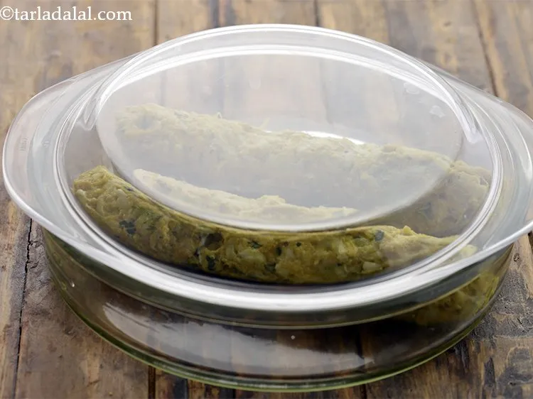 Step 21 – Cover with a microwave safe lid.