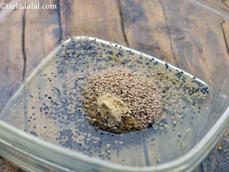 Step 28 – Add asafoetida. Also, you can toss in some fresh curry leaves.