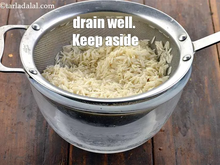 Step 5 – Drain well using a strainer. Keep aside.