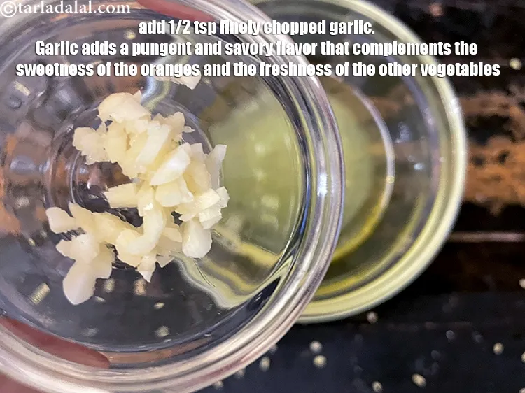 Step 12 – Add&nbsp;<strong>1/2 tsp finely chopped garlic.&nbsp;</strong>Garlic adds a pungent and savory flavor that complements the sweetness …