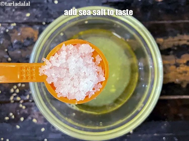 Step 13 – Add sea salt to taste.