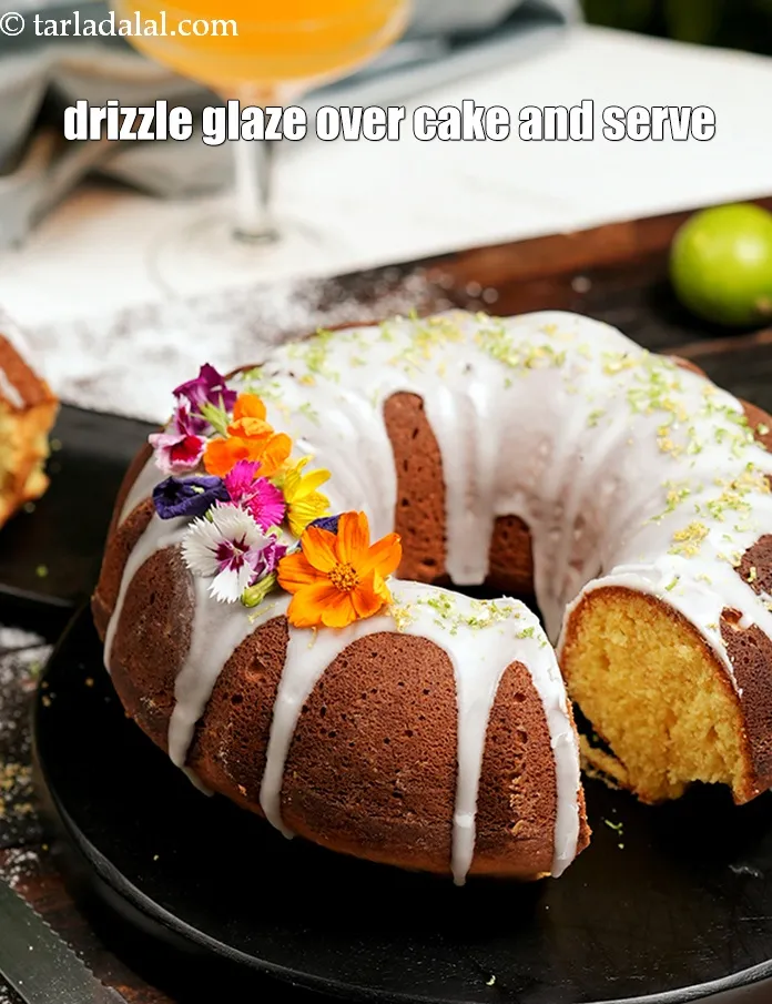 Step 27 – Drizzle <strong>lemon pound cake recipe | Indian glazed lemon pound cake | lemon pound cake …