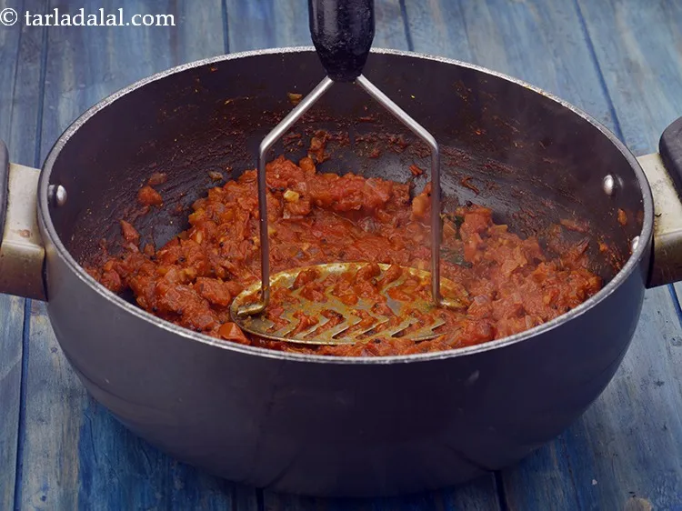 Step 24 – Mix well and cook on a medium flame for 3 minutes, while stirring occasionally and …