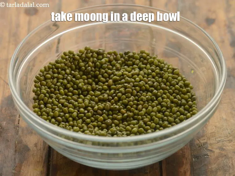 Step 16 – <meta charset="UTF-8" />Take around&nbsp;moong&nbsp; in a deep bowl.