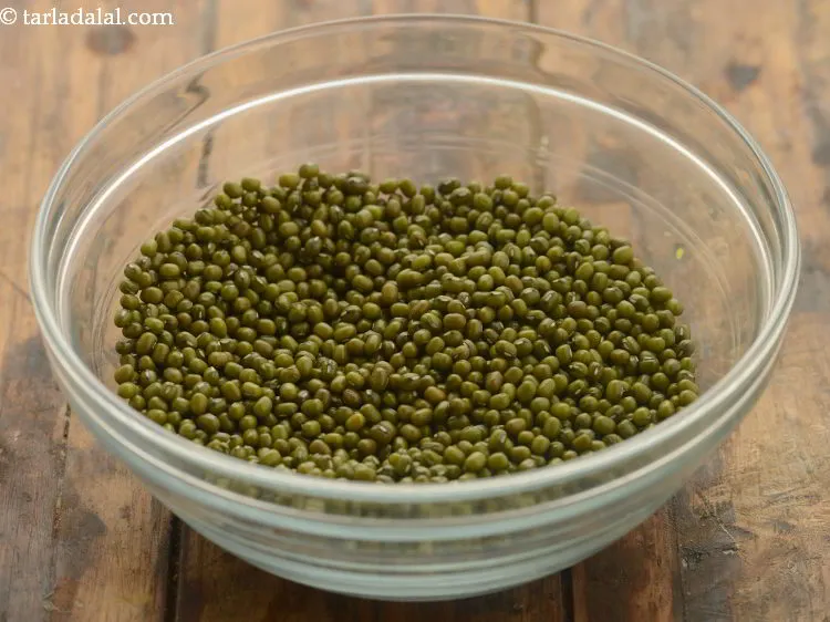 Step 16 – Transfer the washed moong into another deep bowl.