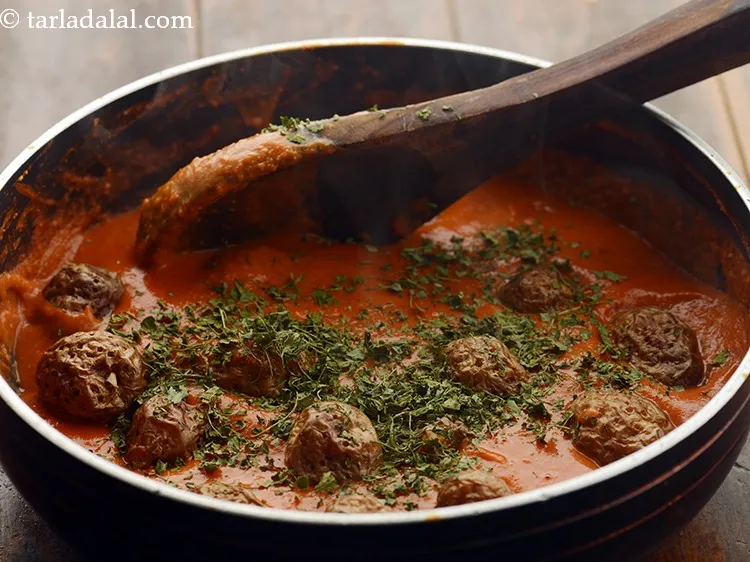 Step 23 – Add kasuri methi. Always roast kasuri methi lightly and crush it between your palms before …