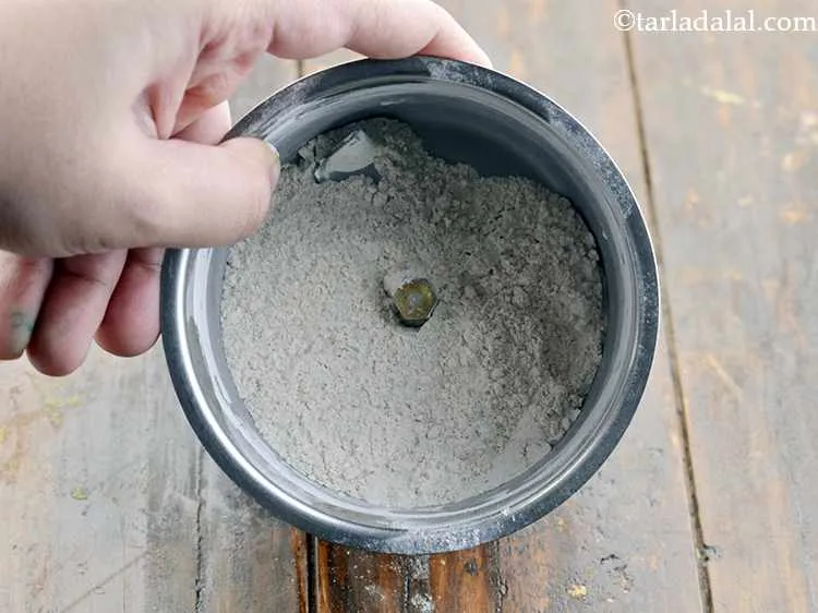 Step 4 – Add the sugar to a mixer jar and blend into a fine powder.