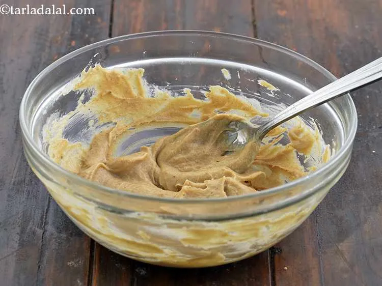 Step 8 – Mix well with a spoon for at least 3 minutes or till the mixture turns …