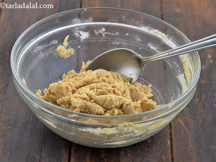 Step 12 – Once it is completely incorporated with the butter, you will get a crumbly dough like …