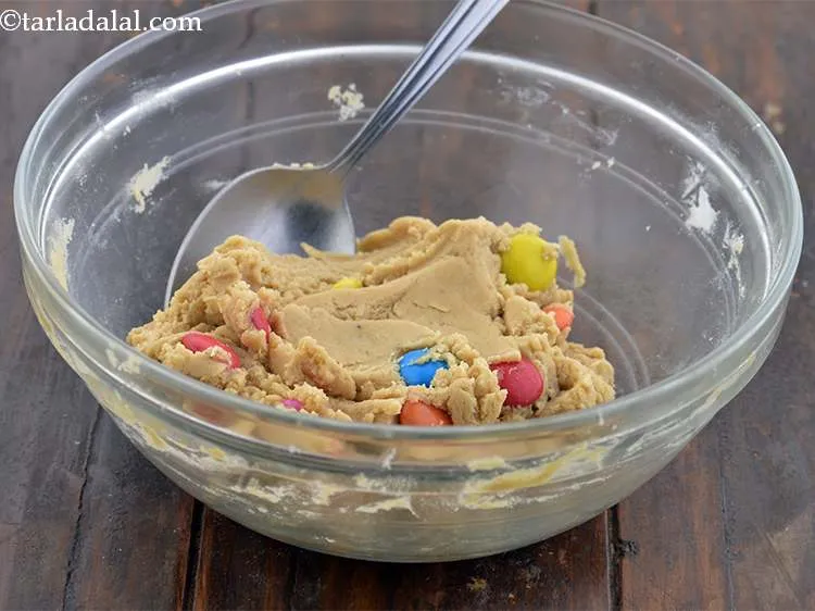 Step 13 – For the final touch add the gems and mix well. The cookie dough is ready! …