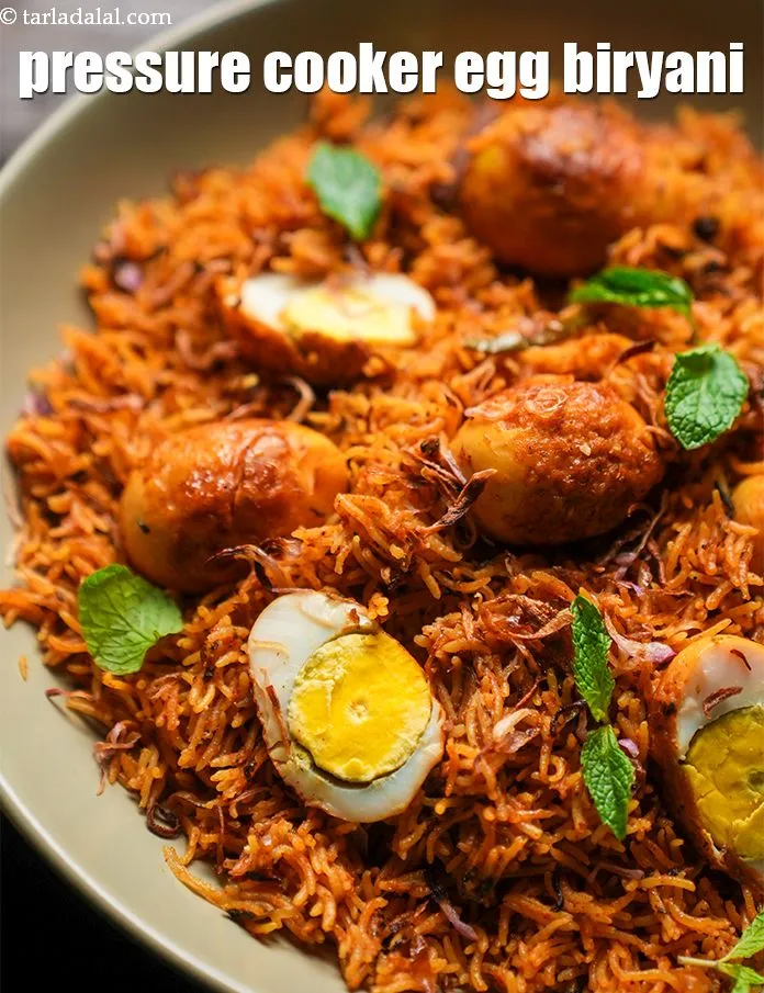 Step 41 – Serve<strong> egg biryani</strong> hot.