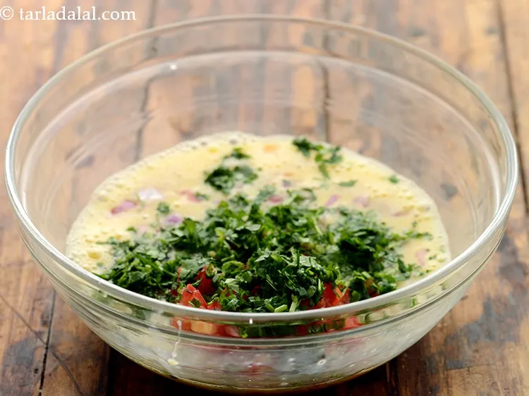 Step 21 – Add the chopped coriander (dhania) for a hint of freshness.