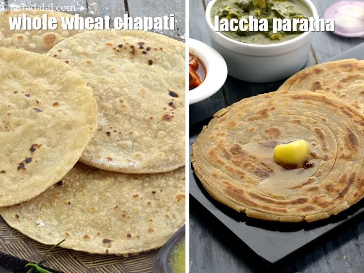 Step 35 – Instead of roti, you can also use<a href="https://www.tarladalal.com/chapati-healthy-chapati-for-weight-loss-7608r" target="_blank"><strong> whole wheat chapati </strong></a>or <a href="https://www.tarladalal.com/lachha-paratha-how-to-make-lachha-paratha-181r" …