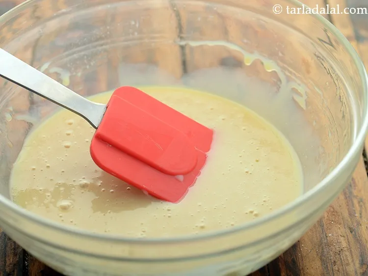 Step 36 – Mix well using a spatula. The best way is to fold it by moving it …