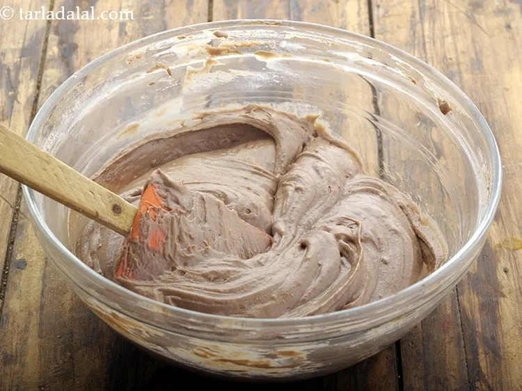 Step 9 – The best way to mix is to fold it by mixing it by moving it …