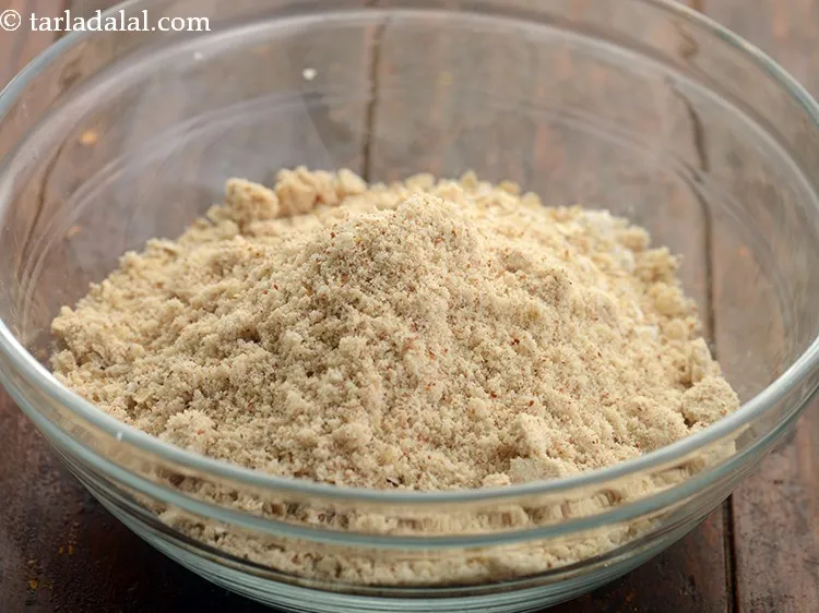 Step 10 – Add the prepared almond powder.