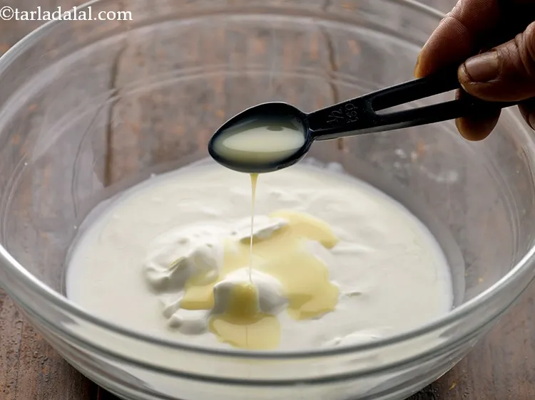 Step 3 – Add the condensed milk.
