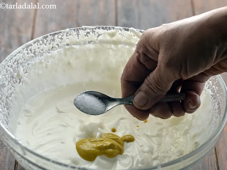 Step 8 – Add the salt.