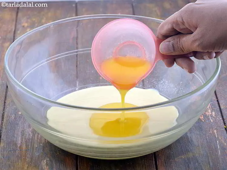 Step 12 – Also, add the melted butter to it.