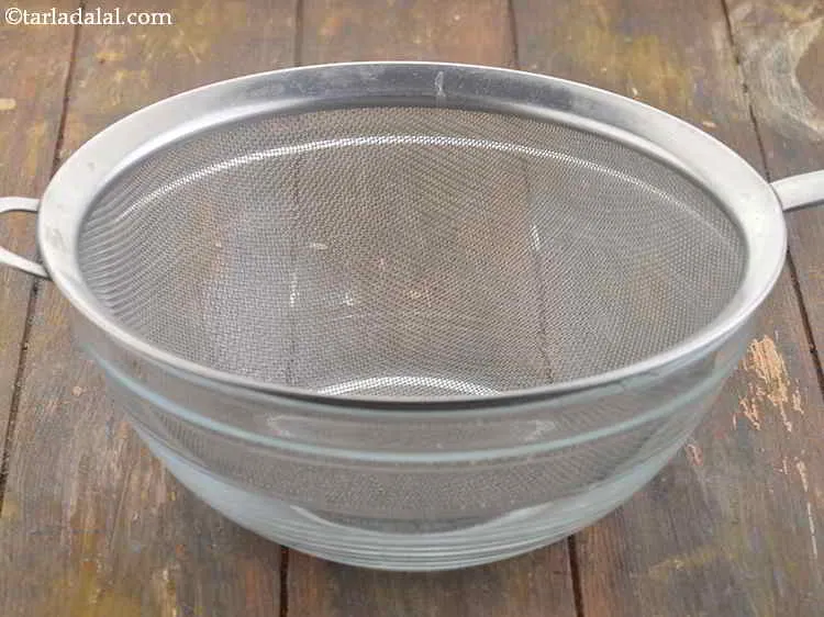 Step 6 – To make the batter for your&nbsp;<strong>Eggless Sponge Cake (Vegetarian Sponge Cake)</strong>, take a deep bowl …