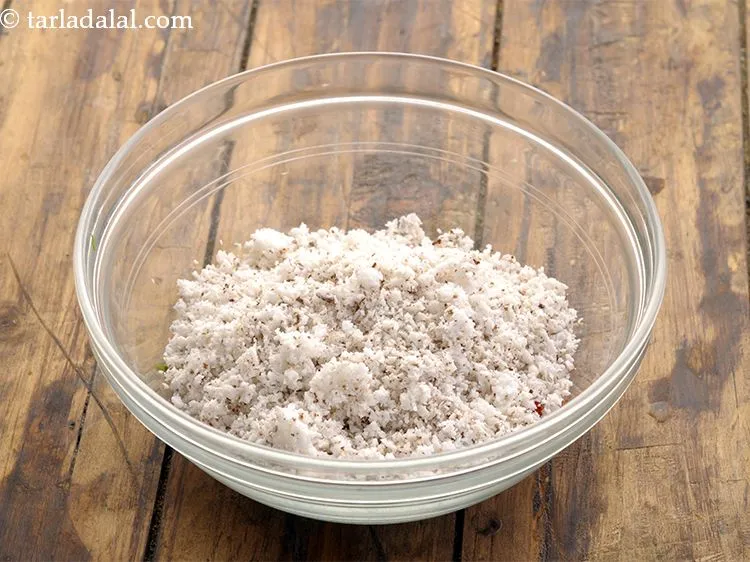 Step 5 – Add some freshly grated coconut.