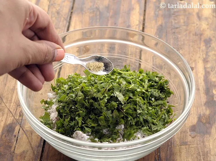 Step 7 – Add a pinch of asafoetida.