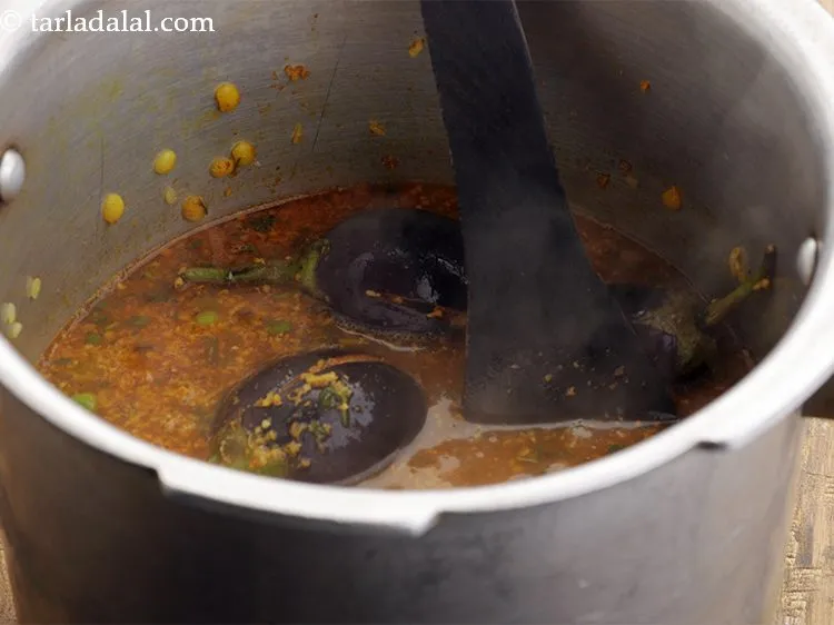 Step 36 – Mix gently or else the vegetables might break and disintegrate.