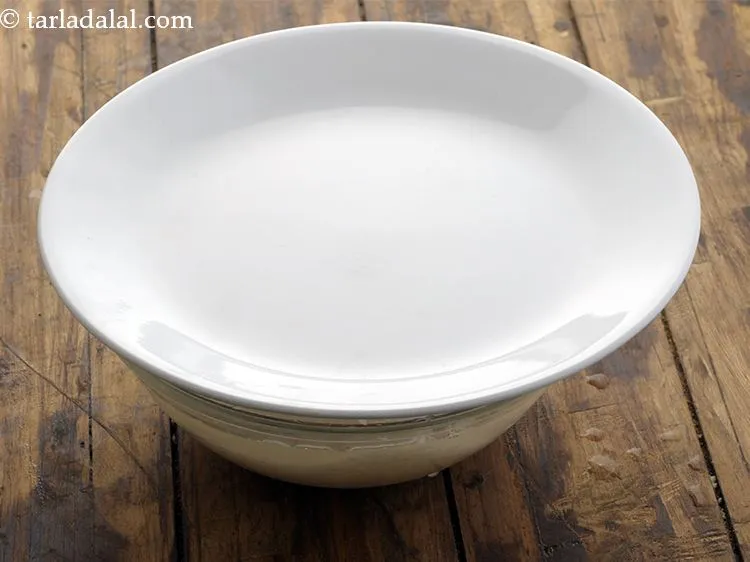 Step 17 – Cover it with a id and soak for 1 hour.