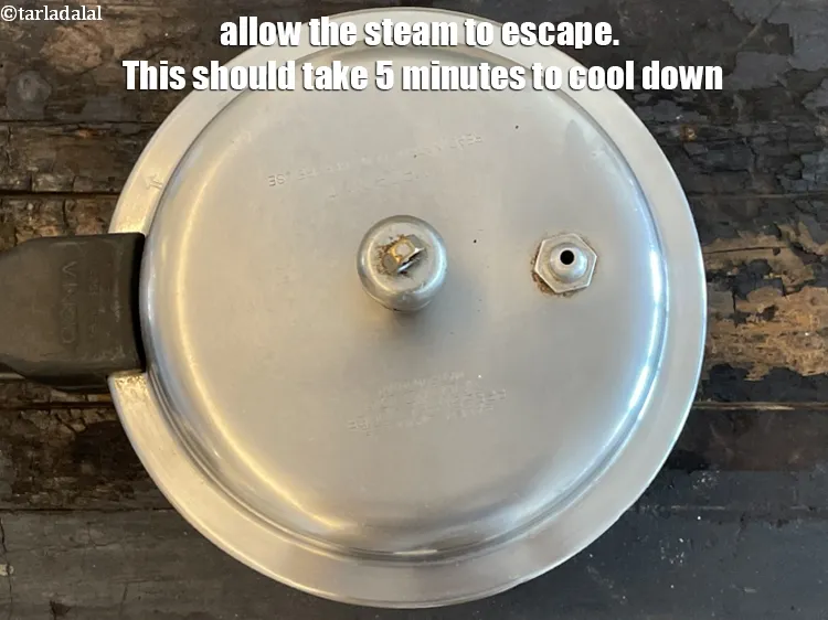 Step 14 – Allow the steam to escape. This should take 5 minutes to cool down. Remove the …