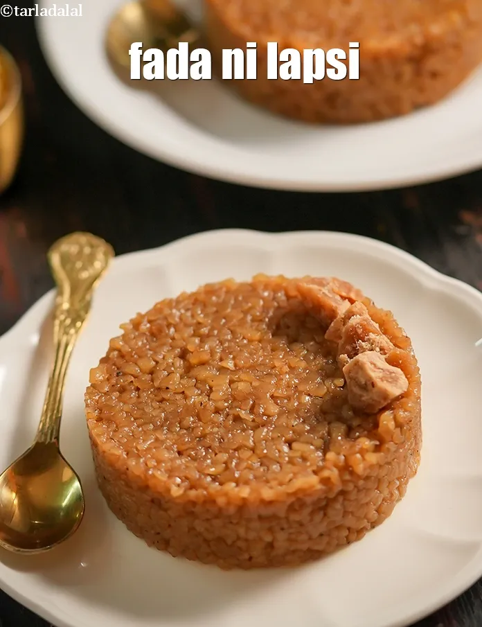 Step 12 – Serve&nbsp;<b><span style="font-size: 12pt; font-family: Cambria;">lapsi | fada ni lapsi | dalia sheera | Gujarati broken …