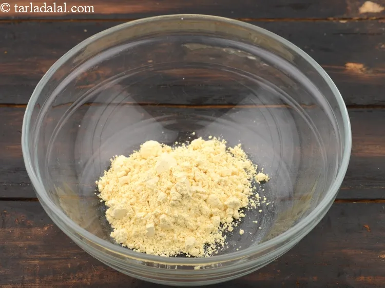 Step 3 – To make<strong> fafda chutney recipe | Indian besan chutney | Gujarati khaman kadhi | kadhi …