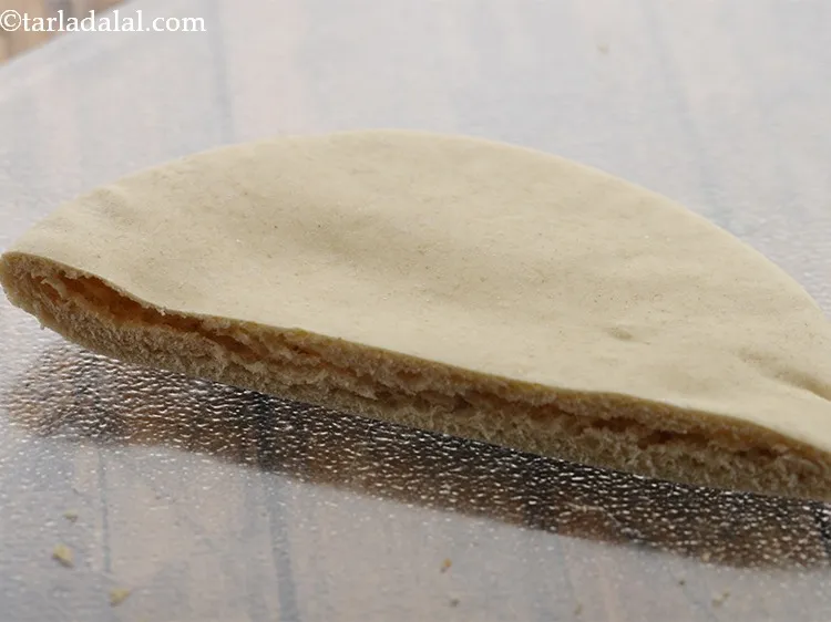 Step 30 – Slit each halve to form a pocket. Be careful while doing this or else you …