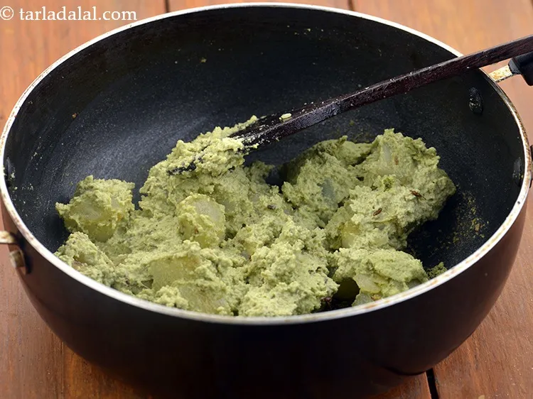 Step 33 – Mix well and cook on a medium flame for 1 minute, while stirring occasionally.