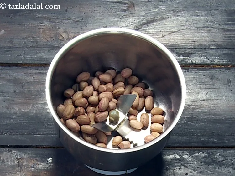 Step 21 – <strong>For the peanut coconut paste of farali misal recipe | upvas misal Indian snack | …