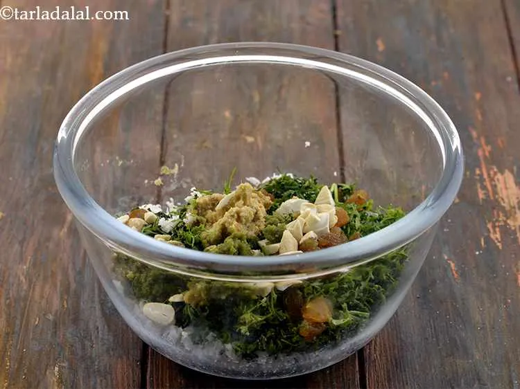 Step 7 – Add the ginger-green chilli paste. You can easily make the paste at home.