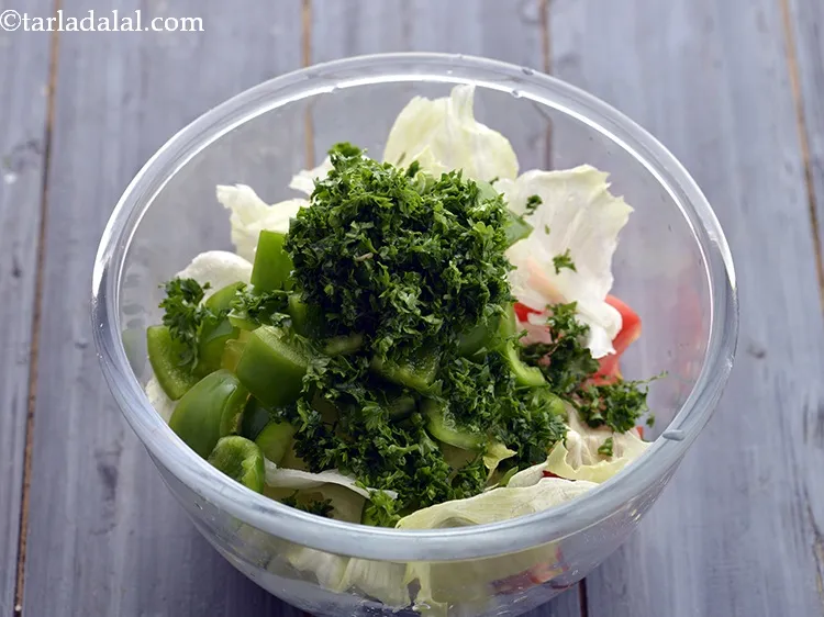 Step 20 – Add finely chopped parsley.