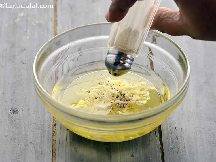 Step 11 – Finally add salt and black pepper powder to taste.