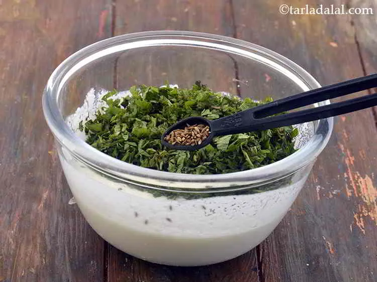 Step 10 – Add the roasted jeera. To extract more flavor crush them lightly between your palms before …