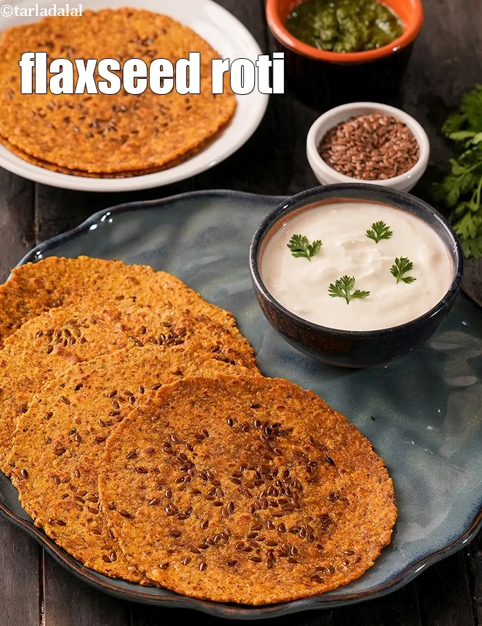 Step 28 – Serve <strong>oats flax seed roti | flaxseed roti | healthy alsi roti with oats and …