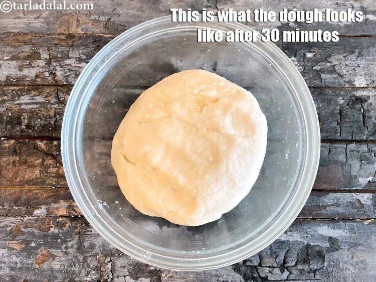 Step 18 – This is what the dough looks like after 30 minutes.