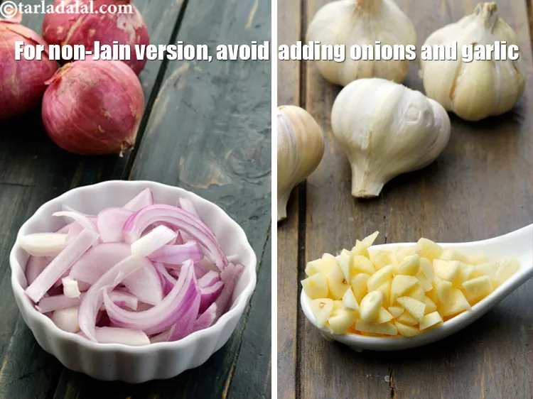 Step 41 – For a non-Jain version, avoid adding the onions and garlic. <strong>healthy Mughlai dal </strong>will taste …