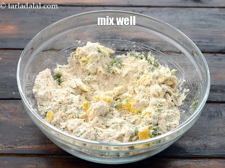 Step 18 – Mix well using your fingertips.