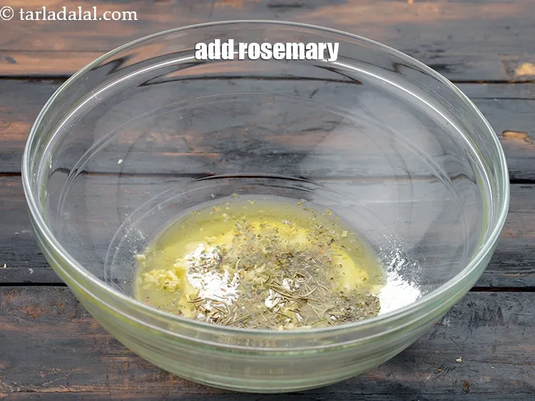 Step 8 – Add&nbsp;1/2 tsp&nbsp;<a href="https://www.tarladalal.com/glossary-dried-rosemary-675i">dried rosemary</a>.