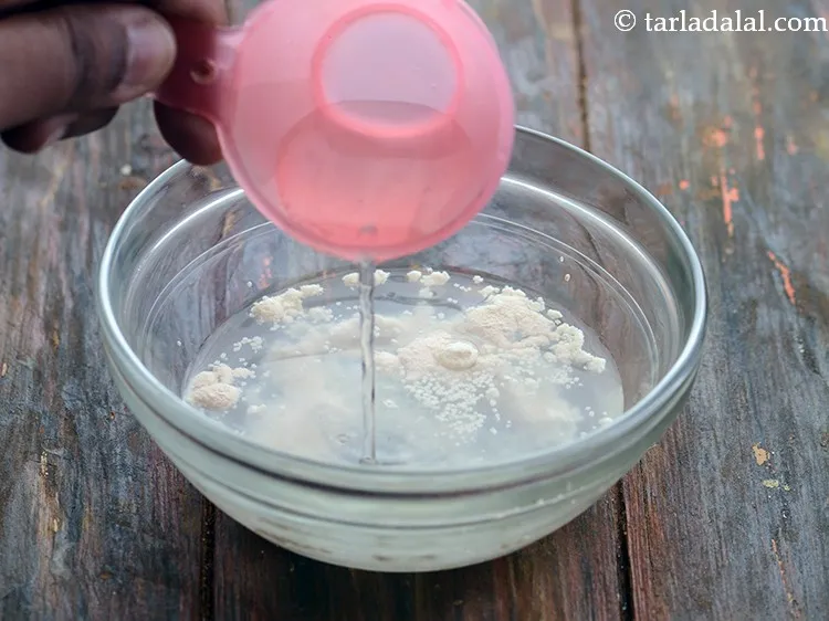 Step 5 – Add 2 tbsp of warm water.