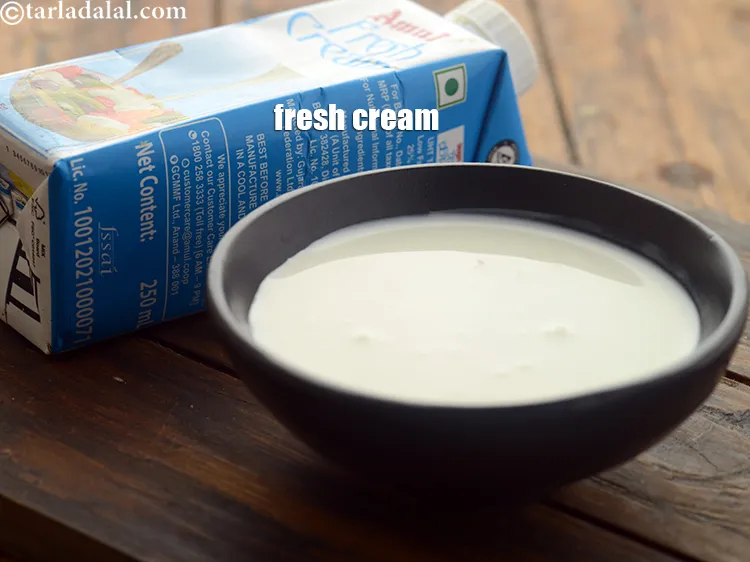 Step 16 – This is the fresh cream we use.