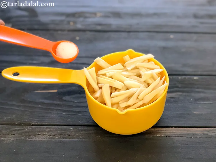 Step 7 – Add the salt.