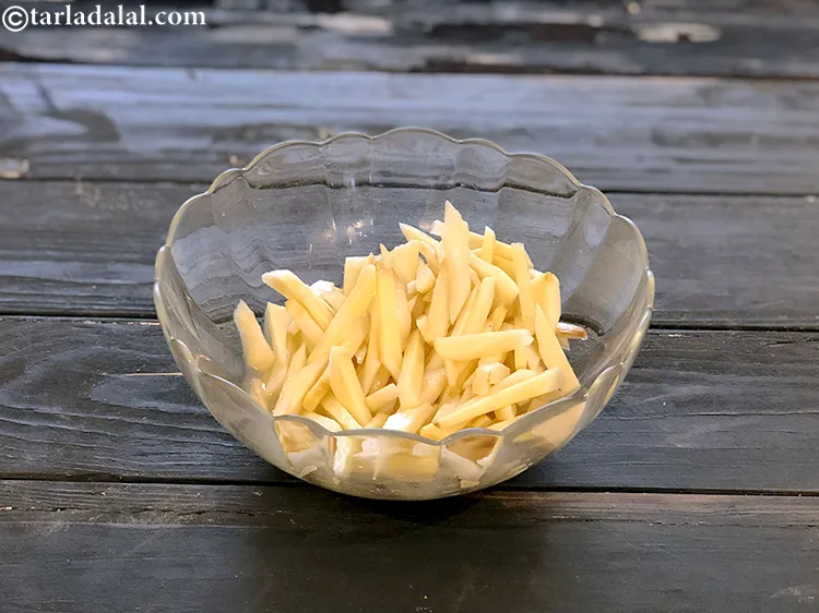 Step 8 – Mix well in a bowl. Let the pickle marinate for 2 to 3 hours.