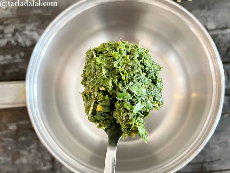 Step 11 – Transfer the paste into a non-stick saucepan.