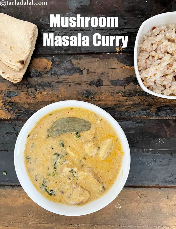 स्टेप 49 – <strong>फ्रेश मशरूम करी</strong> को | <strong>मशरूम मसाला करी | भारतीय …